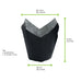 Caissette de cuisson tulipe en papier noir ingraissable - Ø base 6 cm - H 9 cm - 60 unités