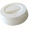 Couvercle PS blanc dôme avec trou - Ø 6,2 cm - H 2 cm - 100 unités