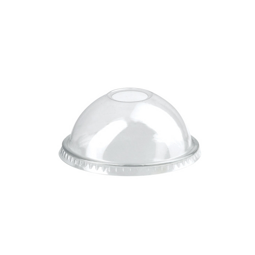 Couvercle PET transparent dôme avec trou