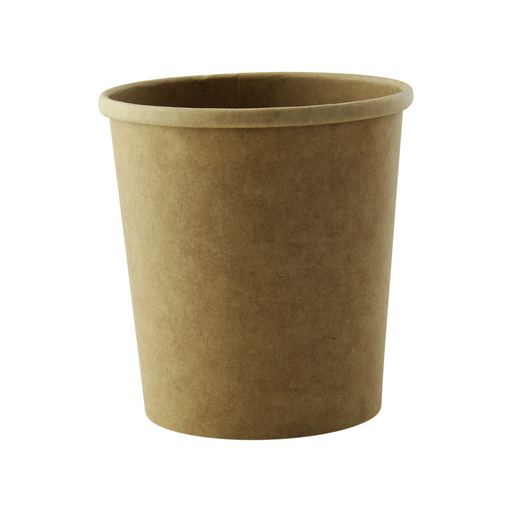 Pot carton kraft brun chaud et froid 490 ml Diam: 9,7 cm 9,7 x 7,5 x 9,8 cm - 50 unitÃ©s