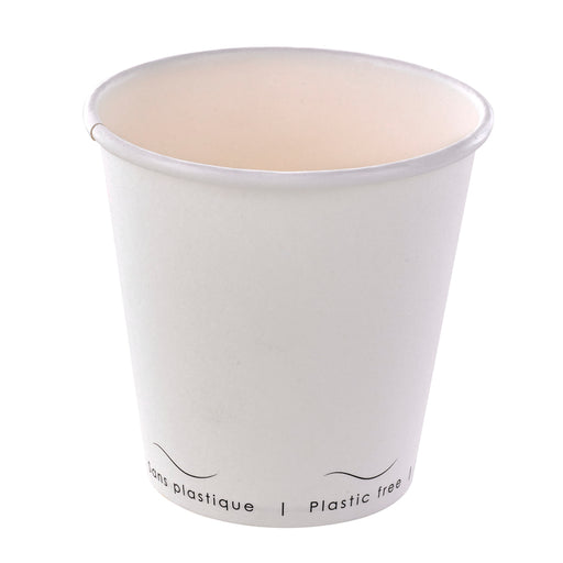 Gobelet carton blanc sans plastique "Eden" - 300 ml - Ø 9 cm - H 8,6 cm - 50 unités