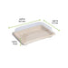 Barquette à sushi en pulpe avec couvercle PS transparent "Itto" - 16,5 cm x 11,5 cm x 1,5 cm - 50 unités