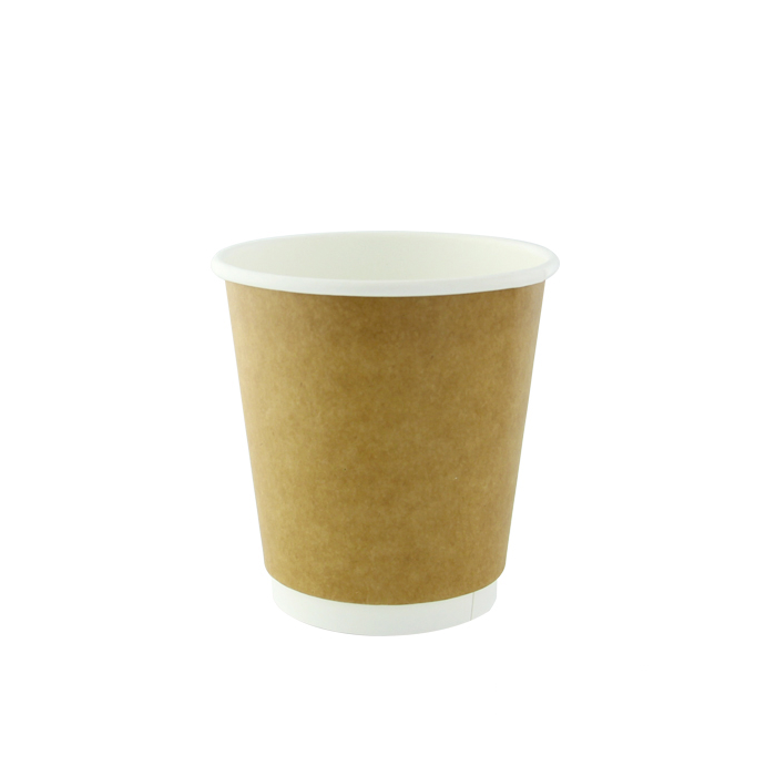 Gobelet Kraft Et Blanc Carton Pla 230Ml/8Oz